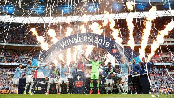 Manchester City Pesta di Wembley