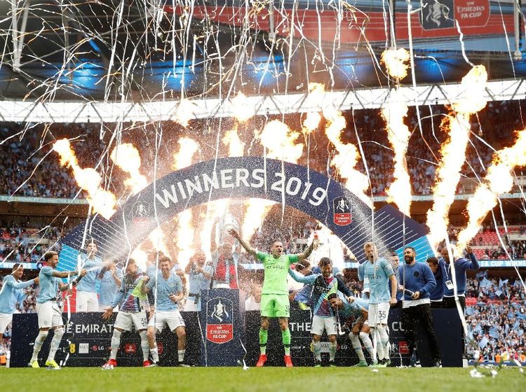 Manchester City Pesta di Wembley