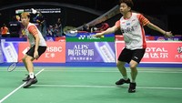 Kevin Sanjaya/Marcus Fernaldi Gideon mengalahkan Marcus Ellis/Chris Langridge 21-9 dan 21-18 dalam waktu 39 menit.