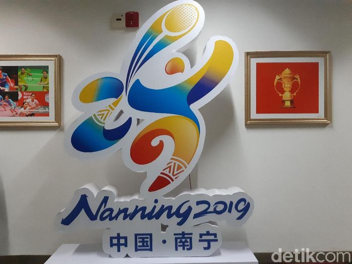 Logo Piala Sudirman 2019. (Foto: Novitasari Dewi Salusi/detikSport)