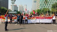 Aliansi Mahasiswa dan Pemuda Cinta NKRI menggelar aksi di acara car free day, Jalan Thamrin, Jakarta, Minggu (19/5/2019). dok. Aliansi Mahasiswa Cinta NKRI