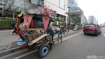 Duh, Delman Mangkal di Jalan MH Thamrin