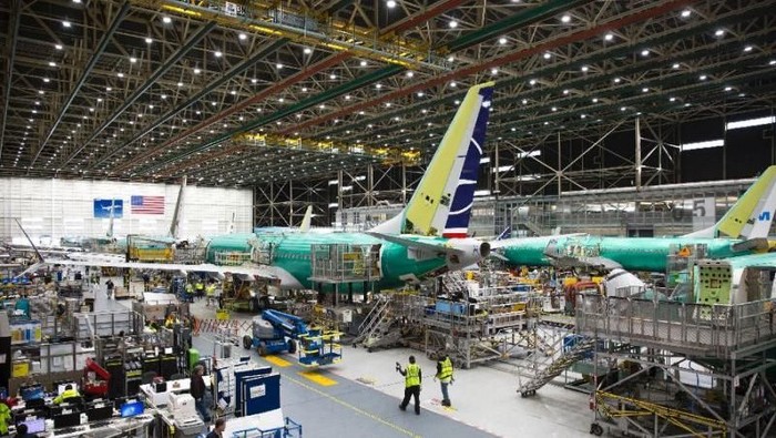 Pabrik perusahaan pesawat Boeing di AS