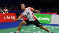 Di gim ketiga, gilran Anthony Sinisuka Ginting yang menyumbangkan angka usai menang mudah atas Toby Penty yang berperingkat 65 dunia, 21-9 dan 21-12. 