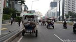 Duh, Delman Mangkal di Jalan MH Thamrin