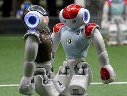 Gol! Begini Serunya Robot Main Sepakbola