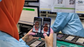 Pengetesan kamera. (Foto: Adi Fida Rahman/detikINET)