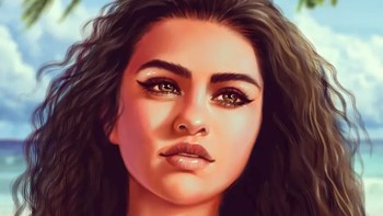 Selena Gomez dijadikannya sebagai Moana. (Foto: Dok @helen_morgun)  