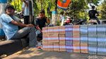 Jelang Lebaran, Jasa Penukaran Uang di Lamongan Menjamur