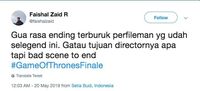 Twitter netizen indonesia tentang GOT