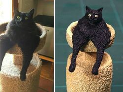 Gemas! Ketika Meme Hewan Dijadikan Karya Patung 3D