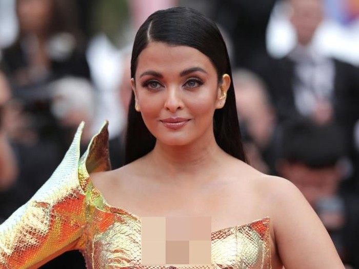 CANNES, FRANCE - MAY 19: Aishwarya Rai attends the screening of A Hidden Life (Une Vie CachÃ©e) during the 72nd annual Cannes Film Festival on May 19, 2019 in Cannes, France. (Photo by Andreas Rentz/Getty Images)