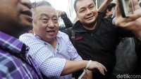 Lieus Sungkharisma ditangkap polisi di apartemen di kawasan Hayam Wuruk, Jakarta Pusat.