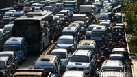 Kemacetan parah ini terjadi setiap jam pulang kerja.
