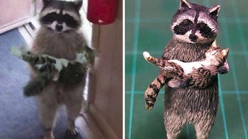 Seniman itu dikenal dengan sebutan Meetisaai, yang terkenal akan karya seni patung 3Dnya. (Foto: Twitter/Meetisaai)