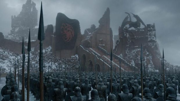 Cuplikan episode terakhir Game of Thrones.