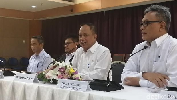  Menristekdikti M Nasir bertemu dengan Kelompok Cipayung Plus, Senin (20/5/2019)