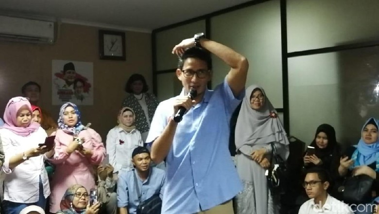 Tanggapi TKN, Sandi: Saya Yakin Bachtiar Nasir Berkomitmen Pancasila Tanggapi TKN, Sandi: Saya Yakin Bachtiar Nasir Berkomitmen Pancasila