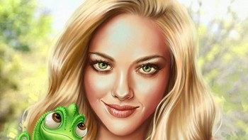 Kalau yang ini Amanda Seyfried sebagai Rapunzel si rambut panjang. (Foto: Dok @helen_morgun)  