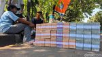 Jelang Lebaran, Jasa Penukaran Uang di Lamongan Menjamur