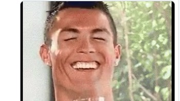 Meme Ronaldo tertawa melihat Madrid musim ini tanpa dirinya. (Foto: Internet/Twitter)
