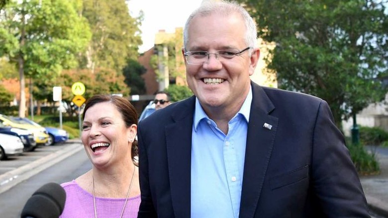 Scott Morrison Menangi Pemilu Federal Australia Scott Morrison Menangi Pemilu Federal Australia