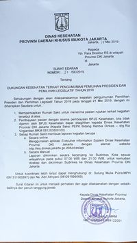 Dinkes Dki Jelaskan Surat Viral Soal Biaya Pengobatan Peserta Aksi 22 Mei