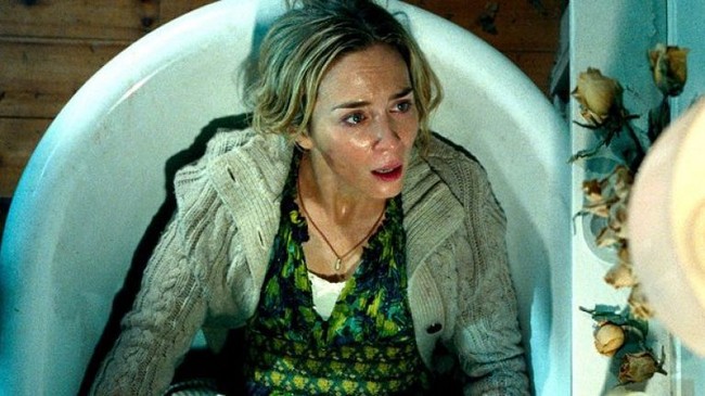Salah satu film terbaiknya adalah A Quiet Place, film horror, di mana sang suami John Krasinsky terlibat sebagai sutradara, penulis skrip sekaligus bintang utamanya. Foto: ist