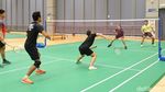 Melihat Latihan Tim Bulutangkis Indonesia Jelang Lawan Denmark
