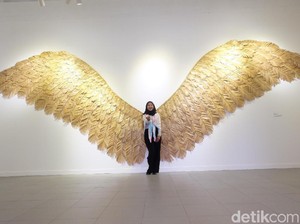 Pernah Viral, Instalasi Sayap Bambu Nus Salomo Manjakan Pengunjung