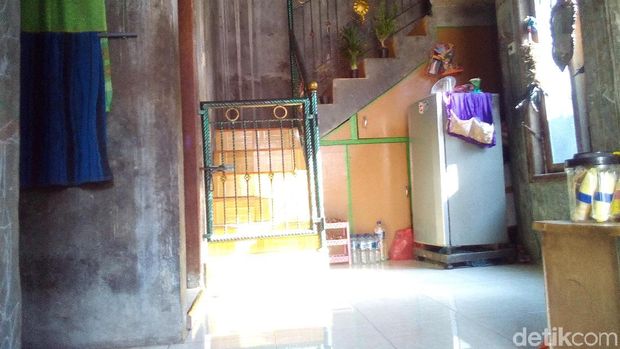 Rumah pengamen Wulan di Kudus. 