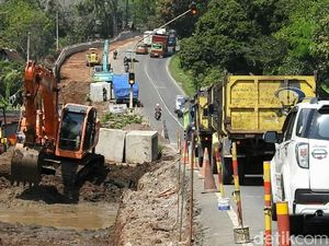 Tanjakan Jambu Semarang Bebas Material dan Alat Berat Selama Musim Mudik