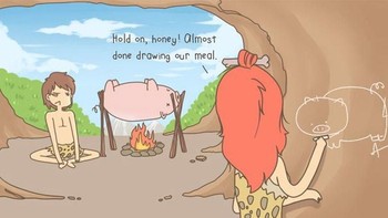 Kebiasaan memotret makanan sebelum menyantapnya mungkin sudah ada sejak dulu. Bedanya, kalau dulu orang purba akan mengabadikan kegiatan makannya dengan menggambar di dinding, sekarang diabadikan dengan dipotret pakai kamera ponsel. (Foto: justsomethingcreative)