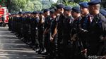 Polisi Jaga Ketat Seputaran Gedung KPU Hingga Bundaran HI