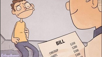 Masih kecil takut disuntik, sudah dewasa takut akan biaya rumah sakit. (Foto: justsomethingcreative)