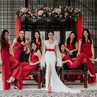 Saking meriahnya, pesta pernikahan itu pun dikatakan dibagi menjadi tiga bagian. Foto: instagram @rachelbambi