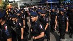 Polisi Jaga Ketat Seputaran Gedung KPU Hingga Bundaran HI