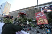 Massa Demo 22 Mei Berkumpul di Bawaslu, Akses Jalan Ditutup