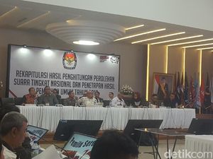 Penetapan Hasil Pilpres: Jokowi 55,50%, Prabowo 44,50%