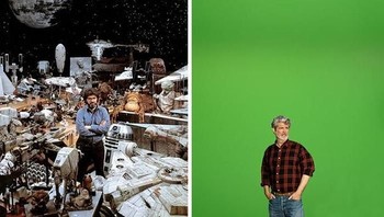 Zaman sekarang hanya butuh green screen atau layar hijau dalam membuat film. (Foto: justsomethingcreative)