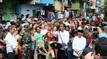 Potret Pidato Kemenangan Jokowi di Kampung Deret