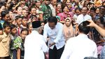 Potret Pidato Kemenangan Jokowi di Kampung Deret