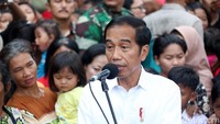 Jokowi, yang menang pilpres atas hasil penetapan KPU, ia pun berterima kasih atas kepercayaan rakyat Indonesia.