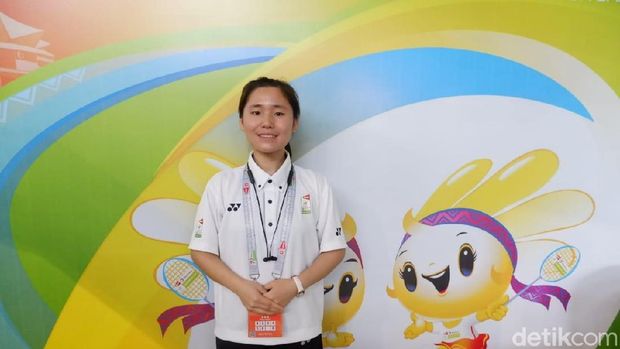 Salah satu volunteer di Piala Sudirman 2019. 