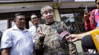 Roy Kiyoshi saat ditemui di Polda Metro Jaya, Jakarta pada Selasa (21/5). Pool/Palevi S/detikFoto.
