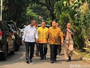 Temui Maruf Amin, Ketum Golkar Ucapkan Selamat