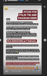 Dian Sastro Kirim Bantuan Buat Petugas Pengaman Aksi 22 Mei