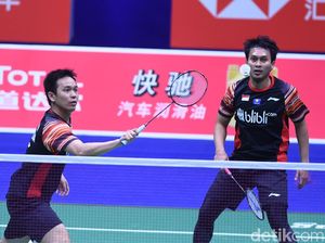 Hendra/Ahsan Kalahkan Astrup/Boe, Indonesia vs Denmark 2-1
