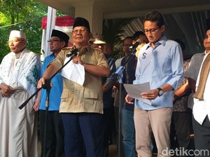 Klaim Kemenangan 62 Persen Tak Ada di Gugatan Prabowo ke MK