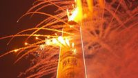 Kembang api di Lotte World Seoul (CNN)